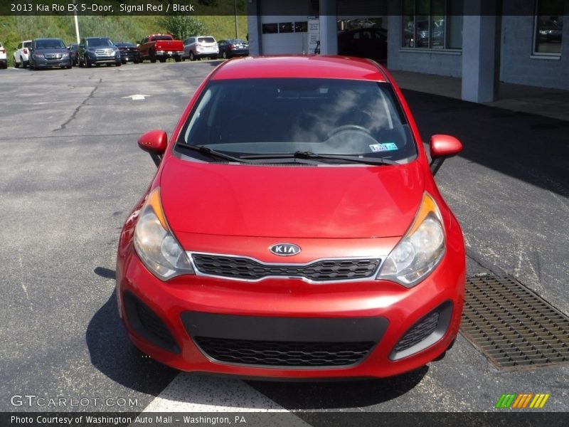 Signal Red / Black 2013 Kia Rio EX 5-Door