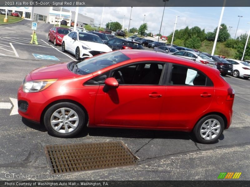 Signal Red / Black 2013 Kia Rio EX 5-Door