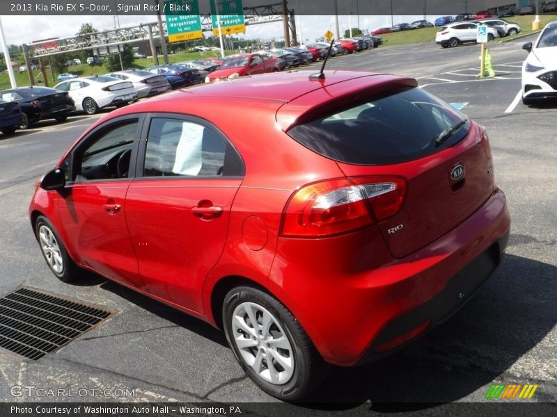 Signal Red / Black 2013 Kia Rio EX 5-Door