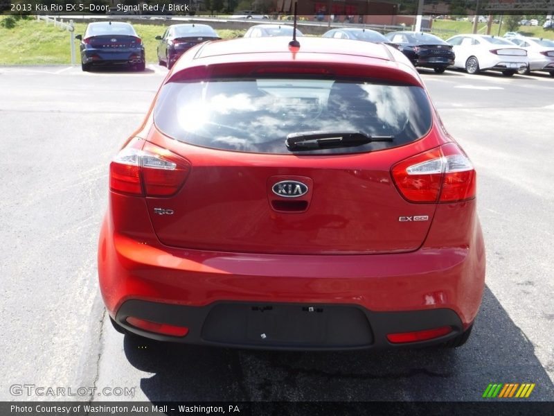 Signal Red / Black 2013 Kia Rio EX 5-Door