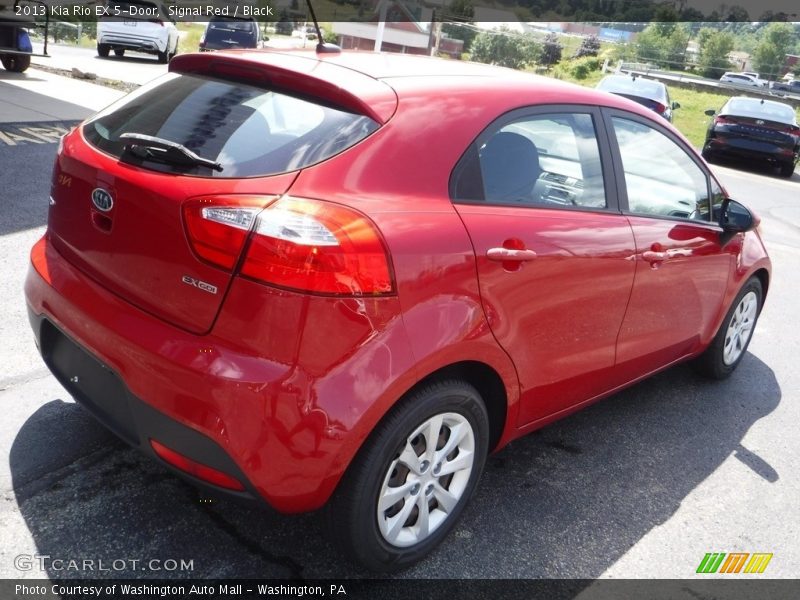 Signal Red / Black 2013 Kia Rio EX 5-Door
