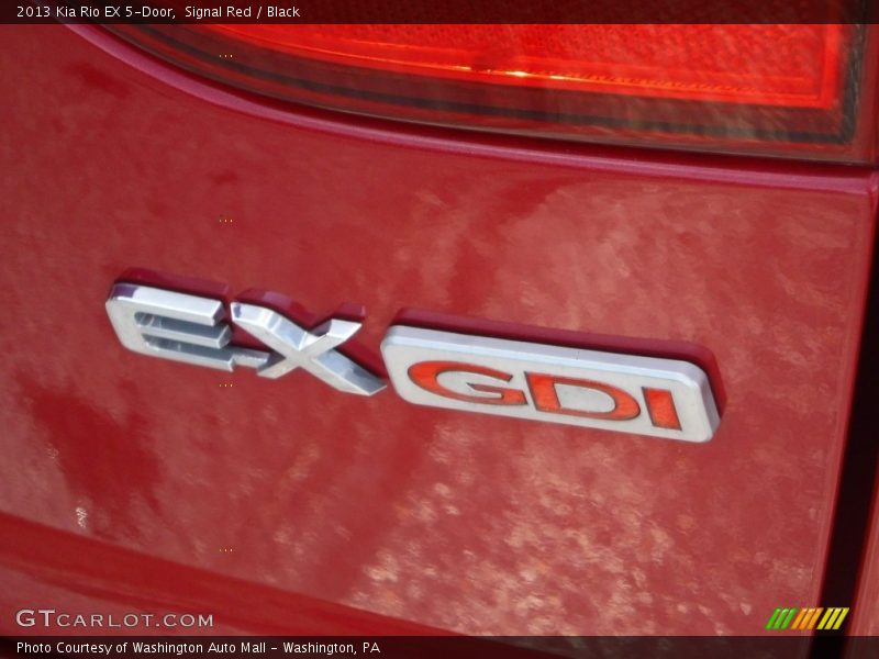 Signal Red / Black 2013 Kia Rio EX 5-Door