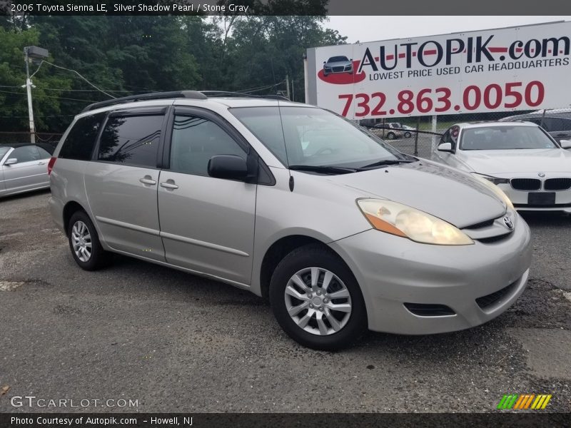 Silver Shadow Pearl / Stone Gray 2006 Toyota Sienna LE