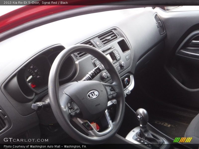Signal Red / Black 2013 Kia Rio EX 5-Door