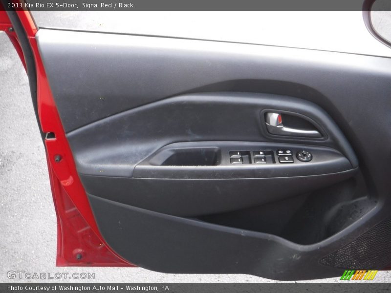 Signal Red / Black 2013 Kia Rio EX 5-Door