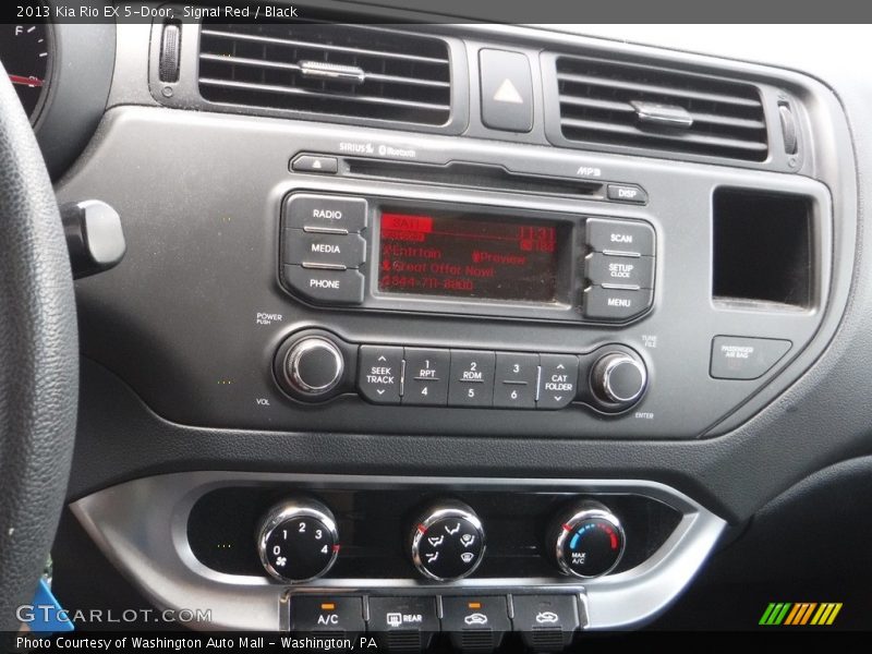 Signal Red / Black 2013 Kia Rio EX 5-Door