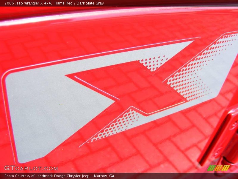 Flame Red / Dark Slate Gray 2006 Jeep Wrangler X 4x4
