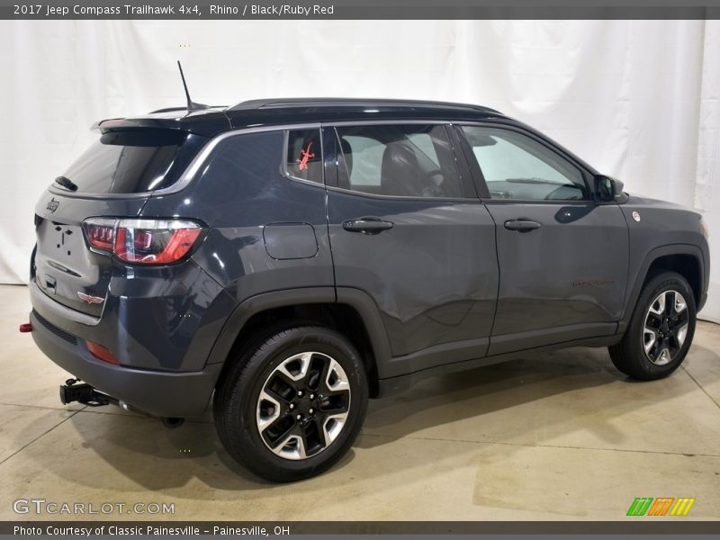 Rhino / Black/Ruby Red 2017 Jeep Compass Trailhawk 4x4