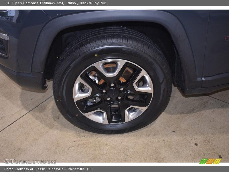 Rhino / Black/Ruby Red 2017 Jeep Compass Trailhawk 4x4