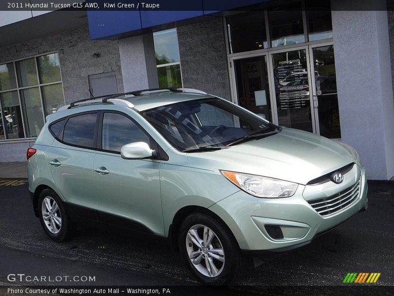 Kiwi Green / Taupe 2011 Hyundai Tucson GLS AWD