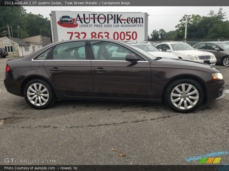 Teak Brown Metallic / Cardamom Beige 2011 Audi A4 2.0T quattro Sedan