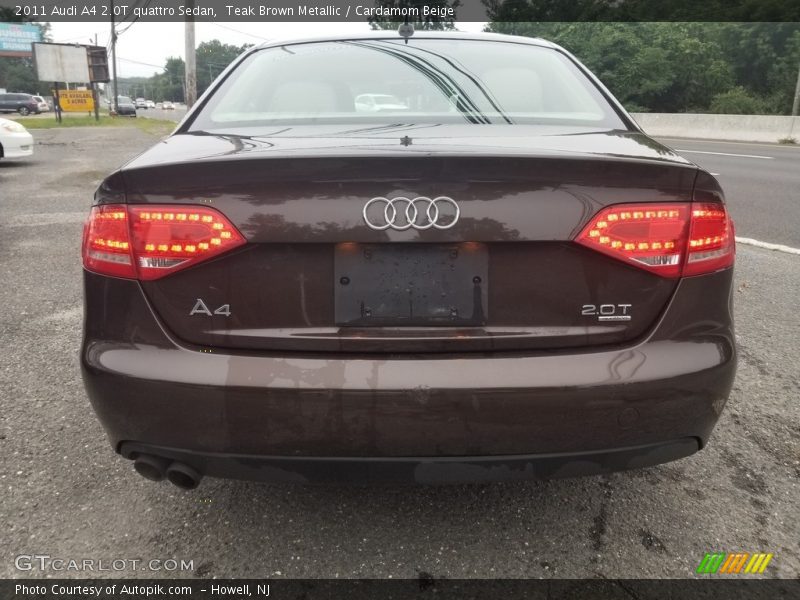 Teak Brown Metallic / Cardamom Beige 2011 Audi A4 2.0T quattro Sedan