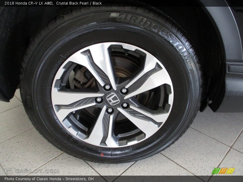 Crystal Black Pearl / Black 2018 Honda CR-V LX AWD