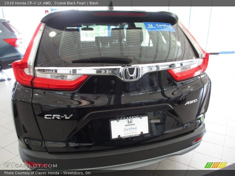 Crystal Black Pearl / Black 2018 Honda CR-V LX AWD