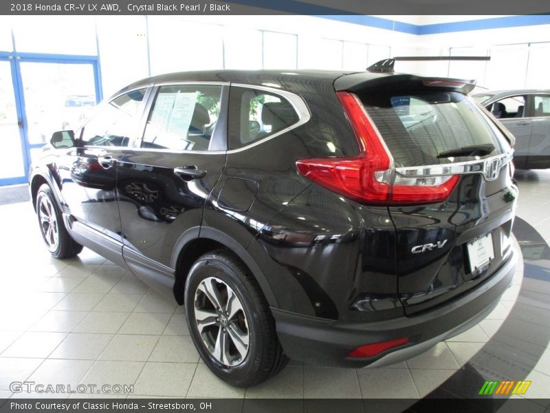 Crystal Black Pearl / Black 2018 Honda CR-V LX AWD