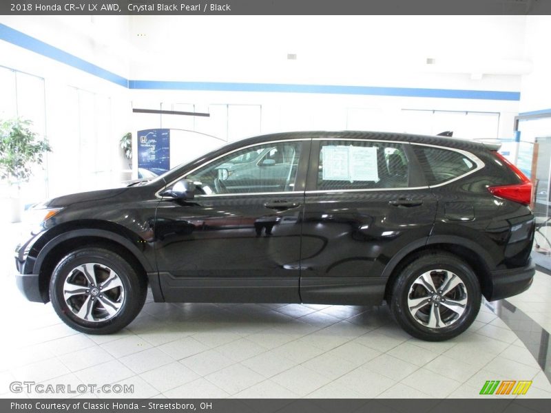 Crystal Black Pearl / Black 2018 Honda CR-V LX AWD
