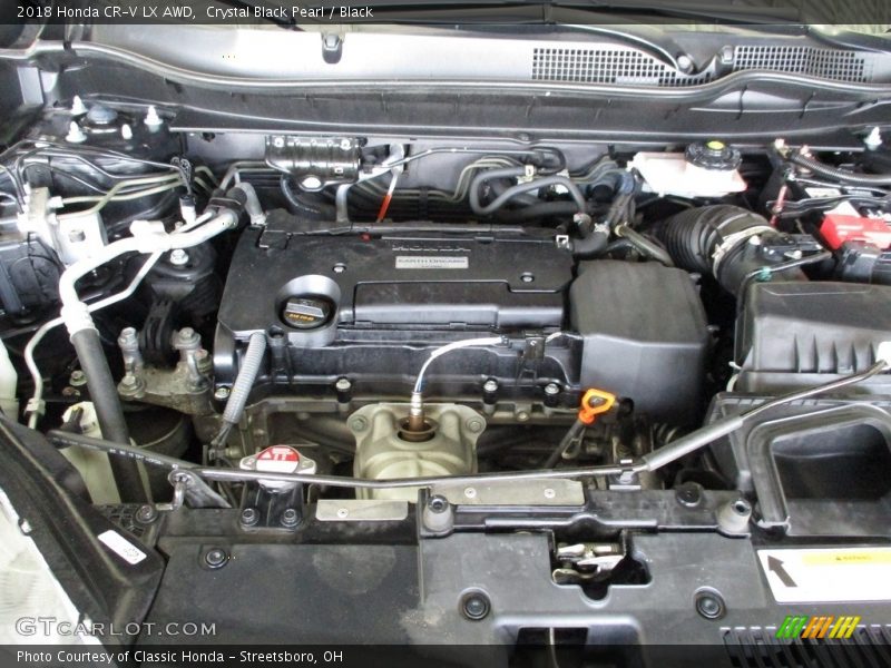 Crystal Black Pearl / Black 2018 Honda CR-V LX AWD