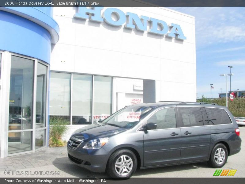 Sage Brush Pearl / Gray 2006 Honda Odyssey EX-L