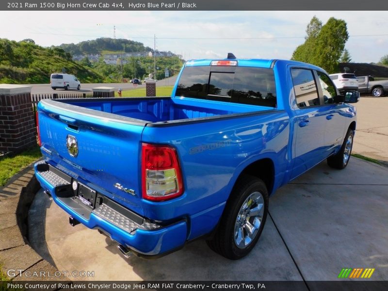 Hydro Blue Pearl / Black 2021 Ram 1500 Big Horn Crew Cab 4x4