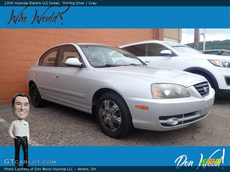 Sterling Silver / Gray 2006 Hyundai Elantra GLS Sedan