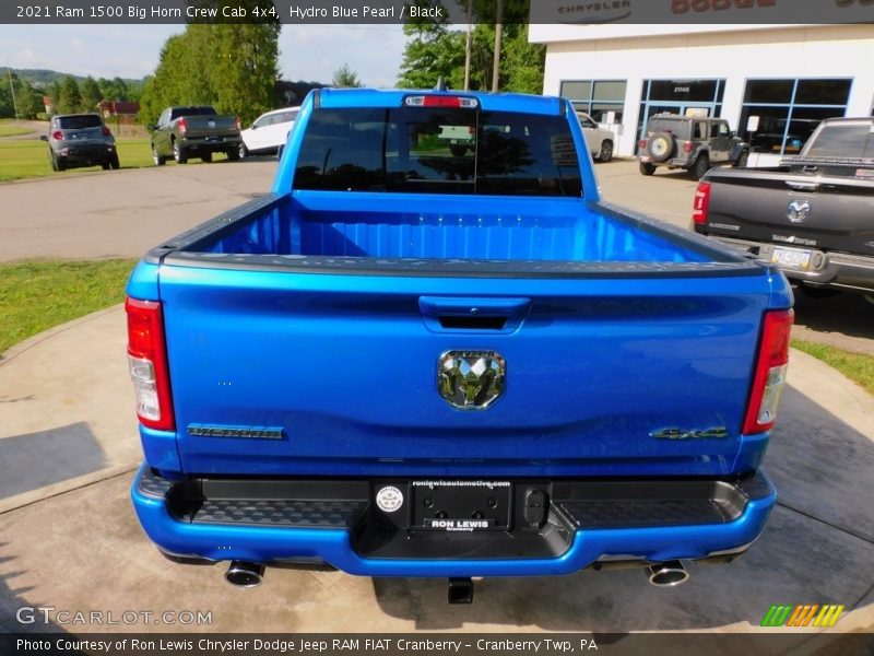 Hydro Blue Pearl / Black 2021 Ram 1500 Big Horn Crew Cab 4x4