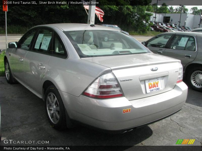 Silver Birch Metallic / Medium Light Stone 2008 Ford Taurus SEL