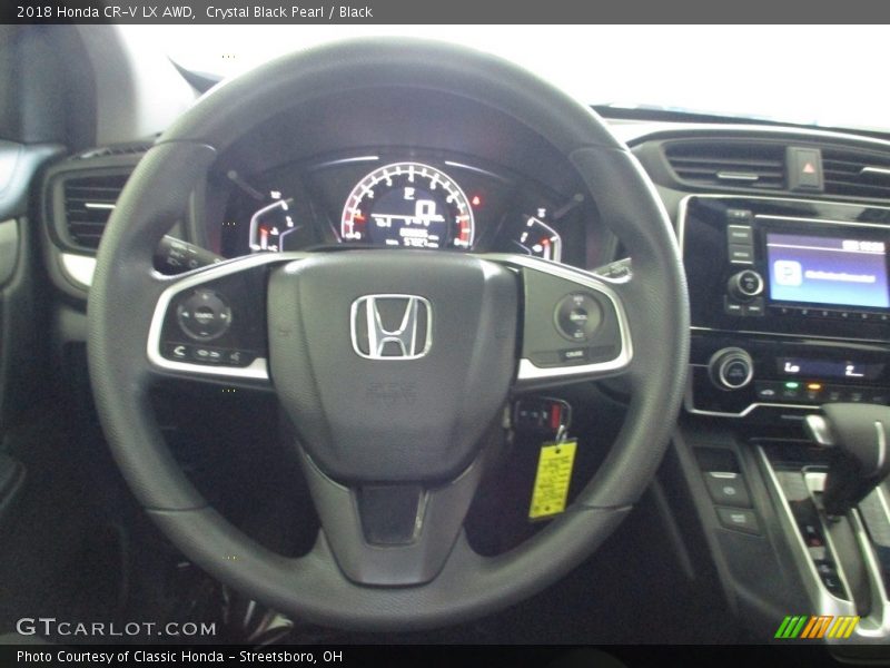 Crystal Black Pearl / Black 2018 Honda CR-V LX AWD
