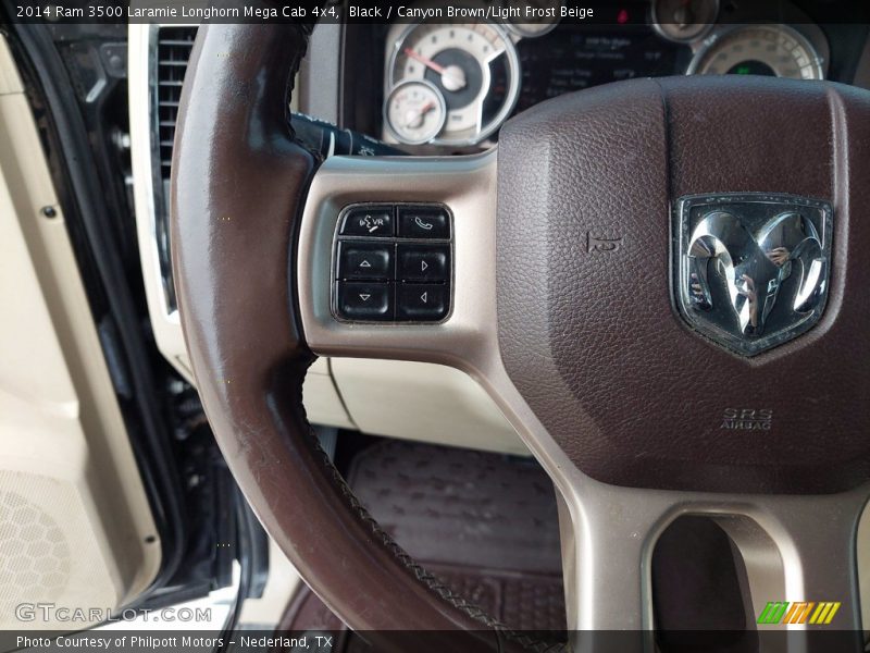  2014 3500 Laramie Longhorn Mega Cab 4x4 Steering Wheel
