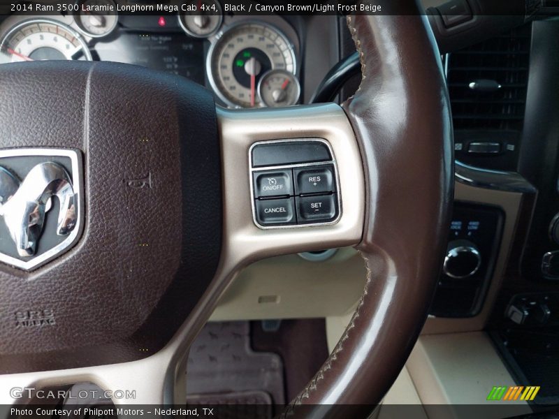  2014 3500 Laramie Longhorn Mega Cab 4x4 Steering Wheel