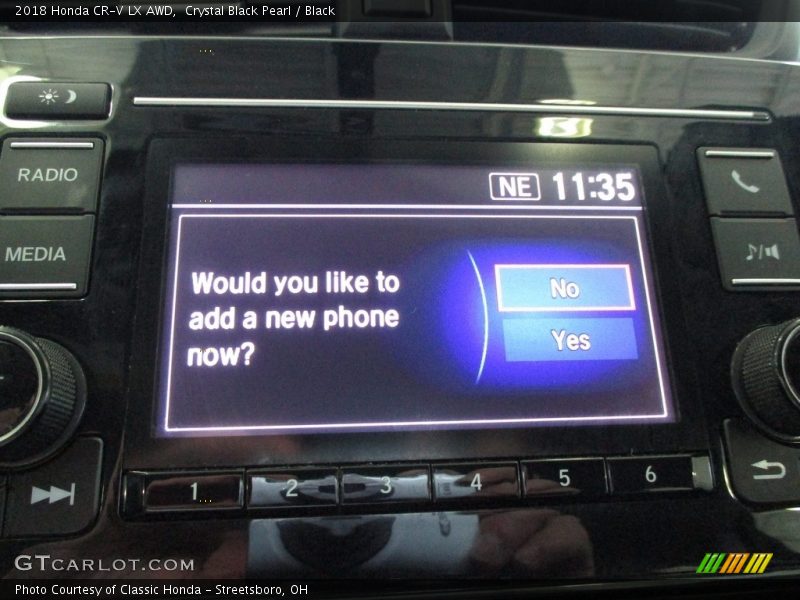 Crystal Black Pearl / Black 2018 Honda CR-V LX AWD