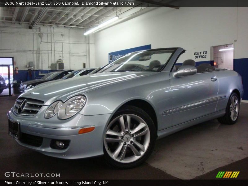Diamond Silver Metallic / Ash 2006 Mercedes-Benz CLK 350 Cabriolet