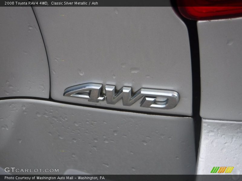 Classic Silver Metallic / Ash 2008 Toyota RAV4 4WD