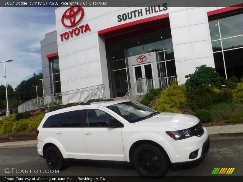 Vice White / GT Black/Red 2017 Dodge Journey GT AWD
