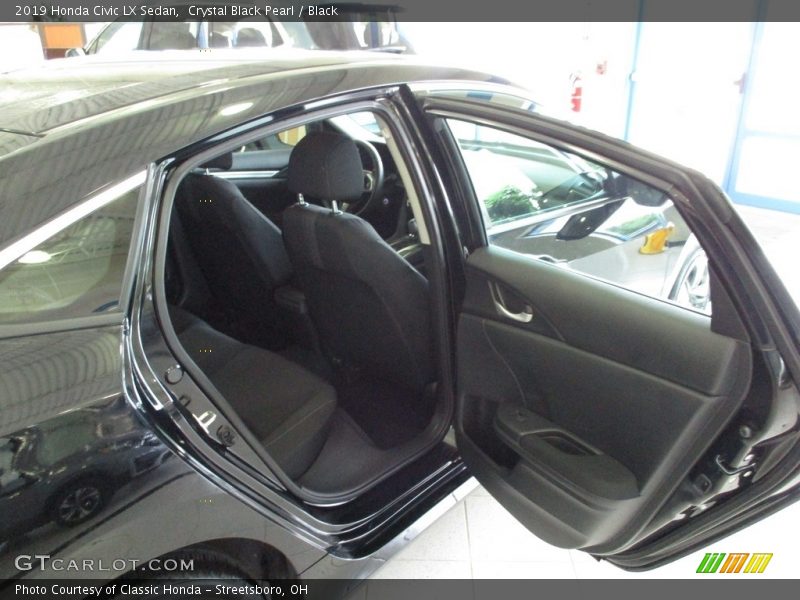 Crystal Black Pearl / Black 2019 Honda Civic LX Sedan