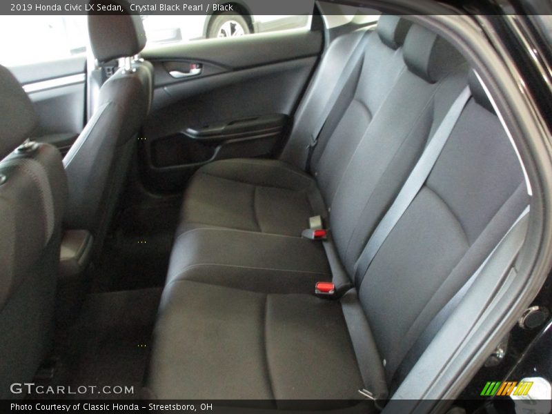 Crystal Black Pearl / Black 2019 Honda Civic LX Sedan