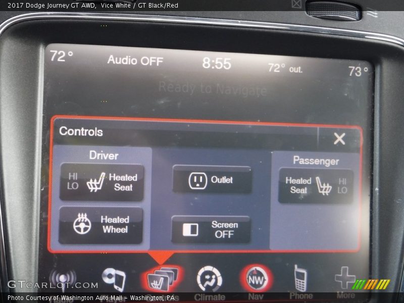 Controls of 2017 Journey GT AWD