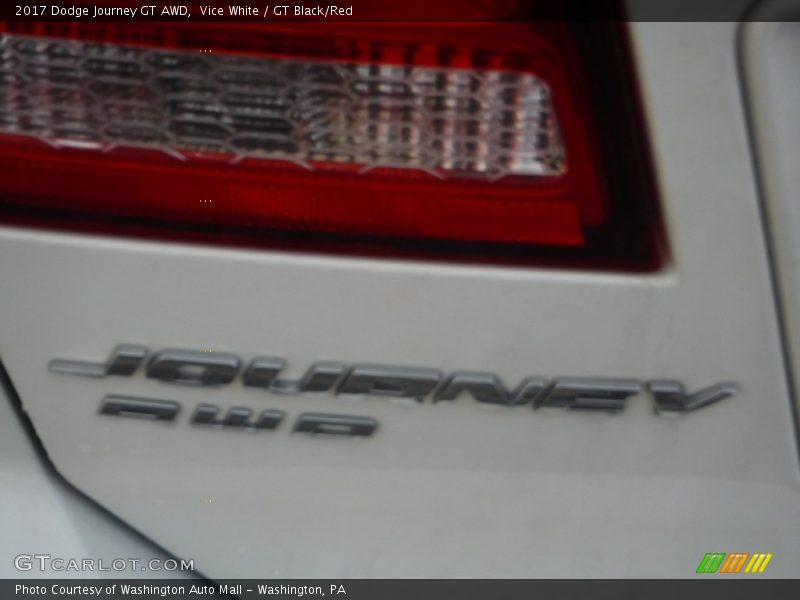 Vice White / GT Black/Red 2017 Dodge Journey GT AWD