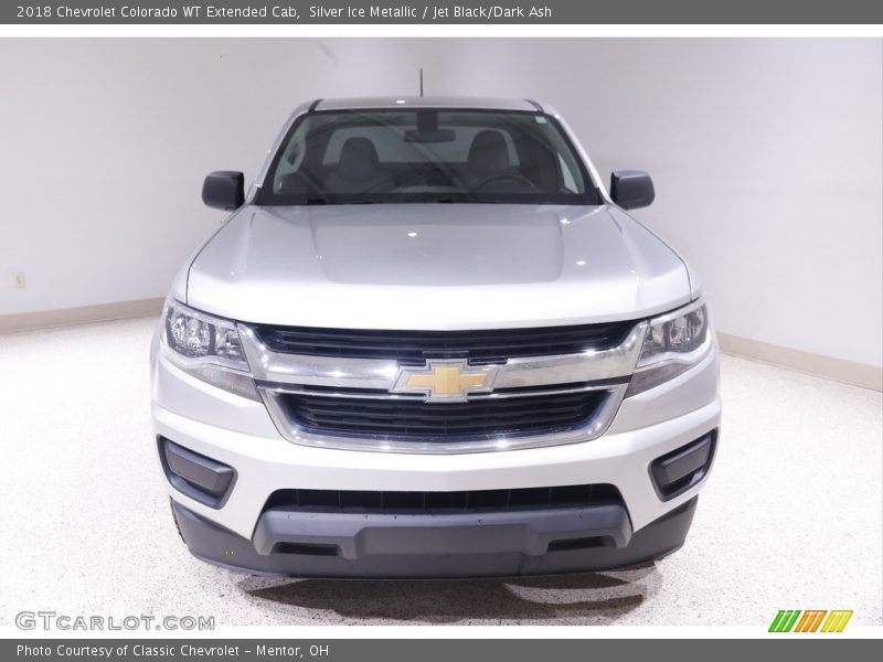 Silver Ice Metallic / Jet Black/Dark Ash 2018 Chevrolet Colorado WT Extended Cab