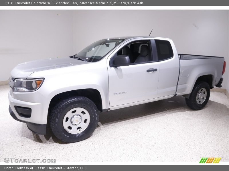 Silver Ice Metallic / Jet Black/Dark Ash 2018 Chevrolet Colorado WT Extended Cab