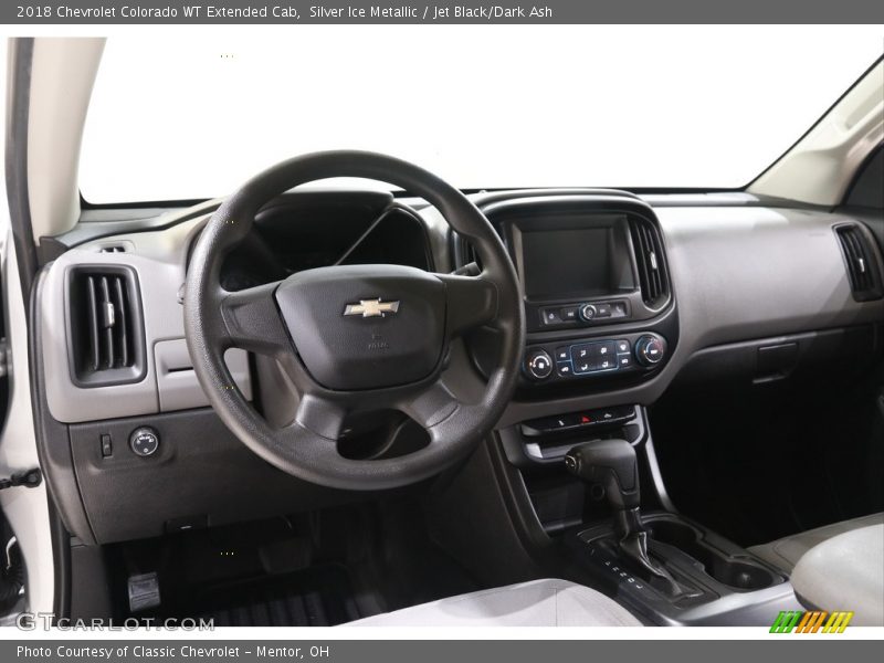 Silver Ice Metallic / Jet Black/Dark Ash 2018 Chevrolet Colorado WT Extended Cab