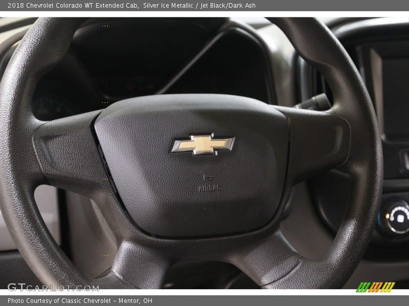 Silver Ice Metallic / Jet Black/Dark Ash 2018 Chevrolet Colorado WT Extended Cab