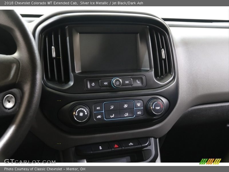 Silver Ice Metallic / Jet Black/Dark Ash 2018 Chevrolet Colorado WT Extended Cab