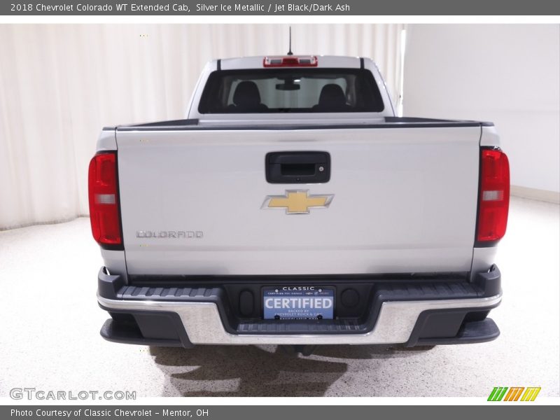 Silver Ice Metallic / Jet Black/Dark Ash 2018 Chevrolet Colorado WT Extended Cab