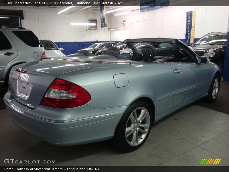 Diamond Silver Metallic / Ash 2006 Mercedes-Benz CLK 350 Cabriolet