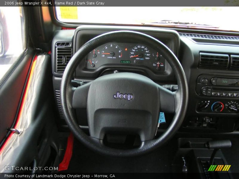 Flame Red / Dark Slate Gray 2006 Jeep Wrangler X 4x4