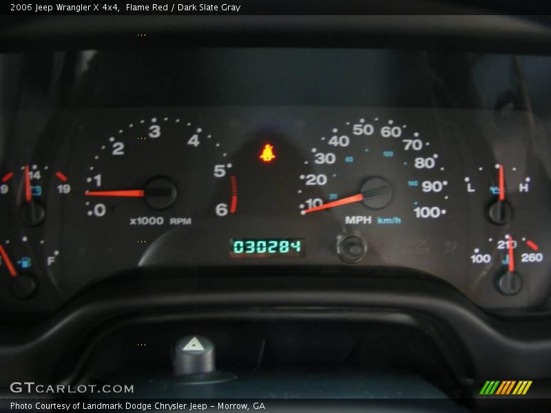 Flame Red / Dark Slate Gray 2006 Jeep Wrangler X 4x4