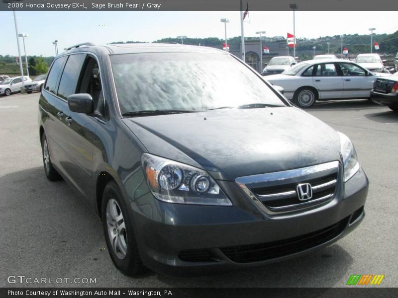 Sage Brush Pearl / Gray 2006 Honda Odyssey EX-L
