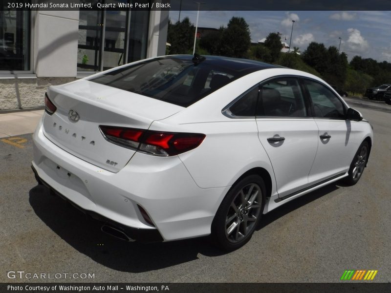 Quartz White Pearl / Black 2019 Hyundai Sonata Limited