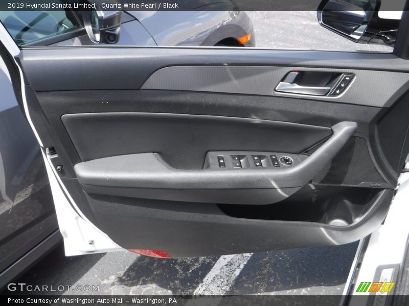 Quartz White Pearl / Black 2019 Hyundai Sonata Limited