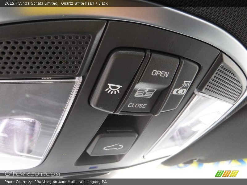 Quartz White Pearl / Black 2019 Hyundai Sonata Limited